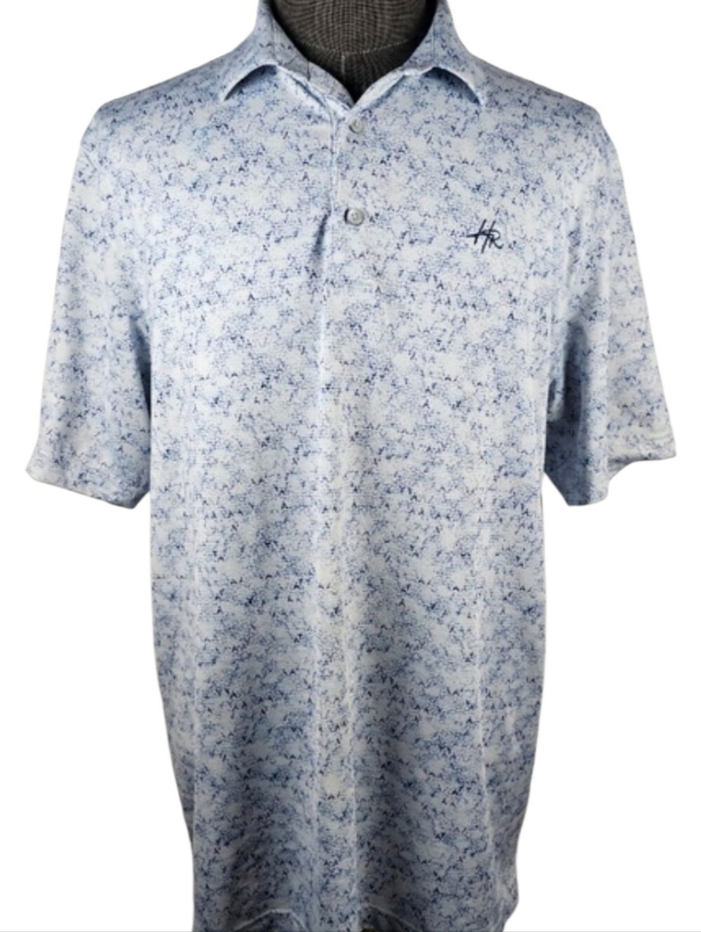 Greg Norman Collection Men's Blue Golf Polo Size L
